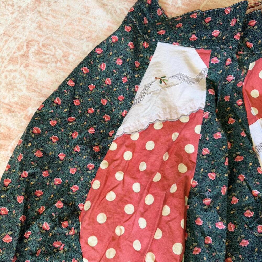 Cottagecore Patchwork Wrap Skirt - image 2